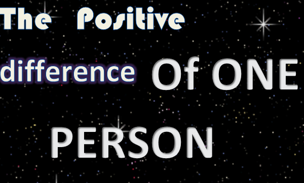 the positive differecne of one person